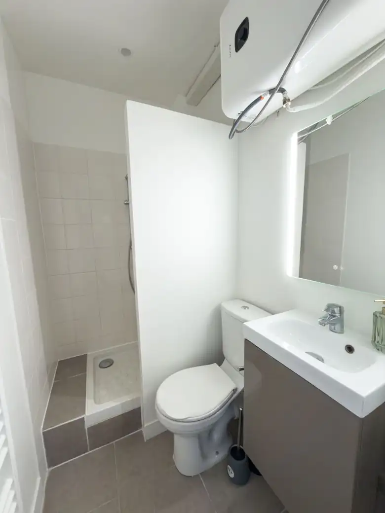 La salle d’eau — Appartement de 20m² à Alfortville
