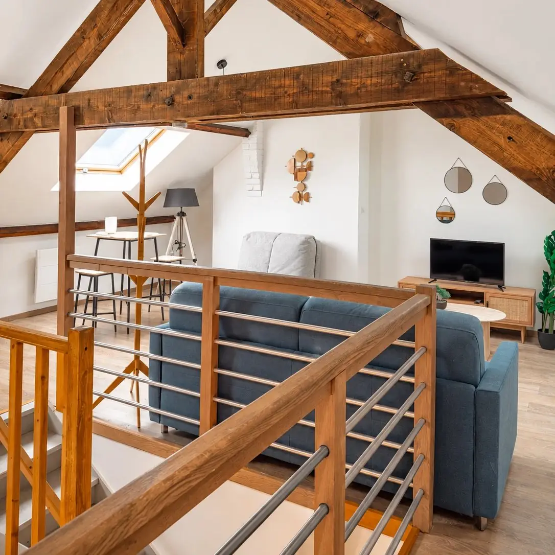 Duplex rénové sous charpente à Lens